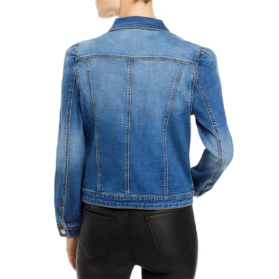 Hot Sale π AQUA Puff Sleeve Denim Jacket - 100% Exclusive Medium Wash π - Image 2