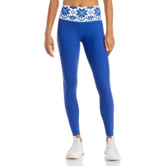 Wholesale 😍 AQUA Fair Isle High Rise Ankle Leggings - 100% Exclusive Sodalite Blue ❤️ - Image 4