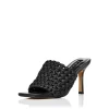 Best Pirce ✔️ AQUA 👩 Women's Katy Woven Low Heel Slide 🩴 Sandals - 100% Exclusive Black 🎉