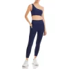 Outlet 🎁 AQUA One Shoulder Sports Bra & 7/8 Medium Compression Leggings - 100% Exclusive Lapis 😉