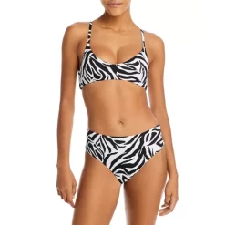 Discount 🥰 AQUA Animal Print Bralette 👙 Bikini Top & Animal Print High Waist 👙 Bikini Bottom - 100% Exclusive 😀