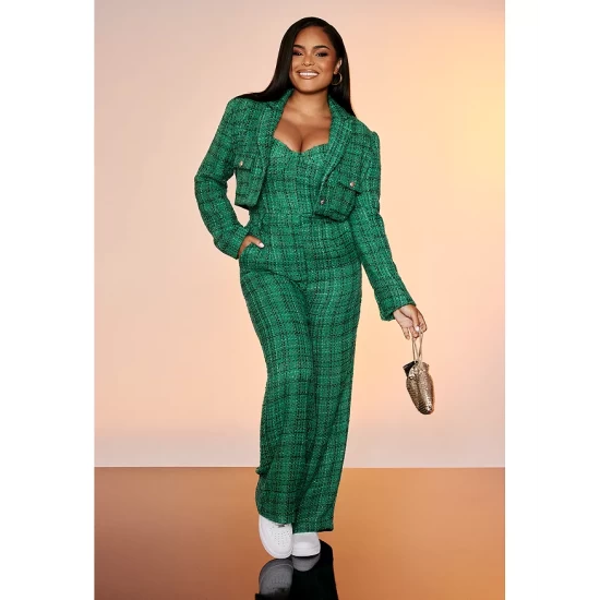 Deals ๐งจ AQUA Tweed Bustier Top - 100% Exclusive Purple ๐ - Image 7