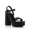 Best Sale ⭐ AQUA 👩 Women's AQ Sweet Block Heel Platform 🩴 Sandals - 100% Exclusive Black 🌟