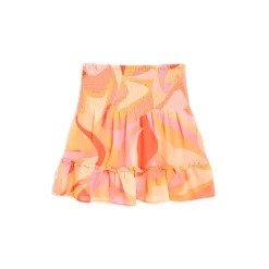 Best reviews of 🔥 AQUA 👧 Girls' Abstract Print Smocked 👗 Skirt, Big Kid - 100% Exclusive Pink/yellow 🧨