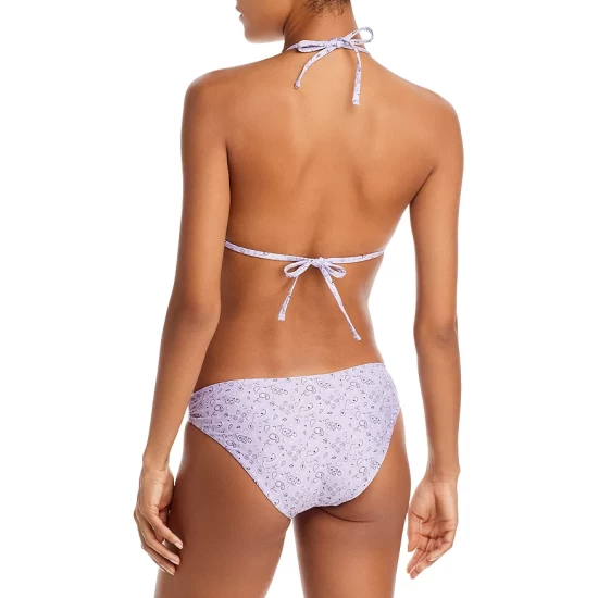 Discount ๐ฏ AQUA Bandana Print Triangle ๐ Bikini Top - 100% Exclusive Lavender ๐ - Image 2