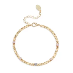 Flash Sale 😀 AQUA Tonal Imitation Pearl Link Bracelet - 100% Exclusive Multi/gold ✔️