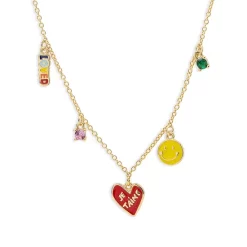 New ๐ฅ AQUA Charm Necklace, 16"-18" - 100% Exclusive Multi ๐