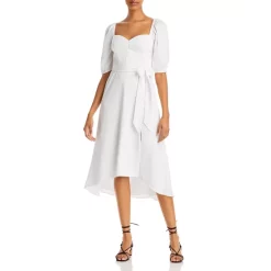 Promo ⭐ AQUA High/Low A-Line 👗 Dress - 100% Exclusive Off White 🥰