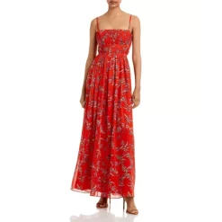 Outlet ๐ AQUA Square Neck Evening ๐ Dress - 100% Exclusive Paprika ๐