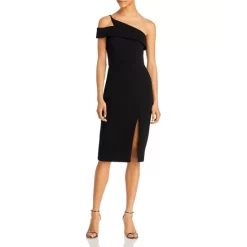 Outlet โค๏ธ AQUA One Shoulder Sheath ๐ Dress - 100% Exclusive Black ๐ฏ