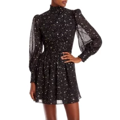 Best reviews of ⌛ AQUA Star Foil Mini 👗 Dress - 100% Exclusive Black/gold 🤩