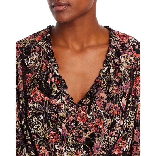 Best reviews of ๐ AQUA Floral Cropped Top - 100% Exclusive Black Floral ๐ - Image 4