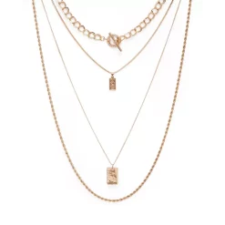 Deals 🛒 AQUA Four-Layer Coin Pendant Necklace, 18" - 100% Exclusive Gold ✨