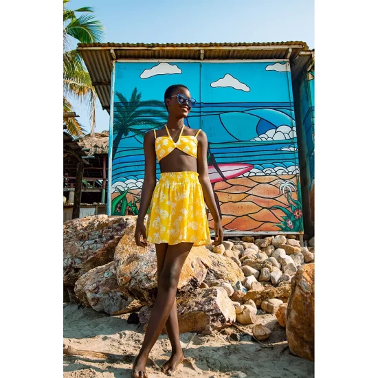 New ๐ AQUA Pineapple Print ๐ Bikini Top & Pineapple Print ๐ Bikini Bottom - 100% Exclusives ๐ - Image 6