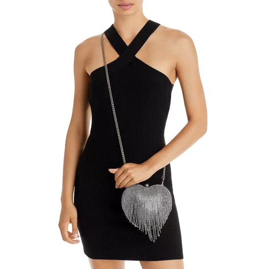 Best reviews of 🤩 AQUA Heart Crystal Mini Crossbody - 100% Exclusive Black/silver 🎉 - Image 2