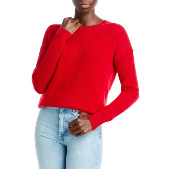 Outlet ๐งจ AQUA High Low Cashmere Sweater - 100% Exclusive Medium Gray ๐ - Image 17