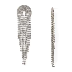 New ❤️ AQUA Circle Dangle Drop Earrings - 100% Exclusive Silver 🌟