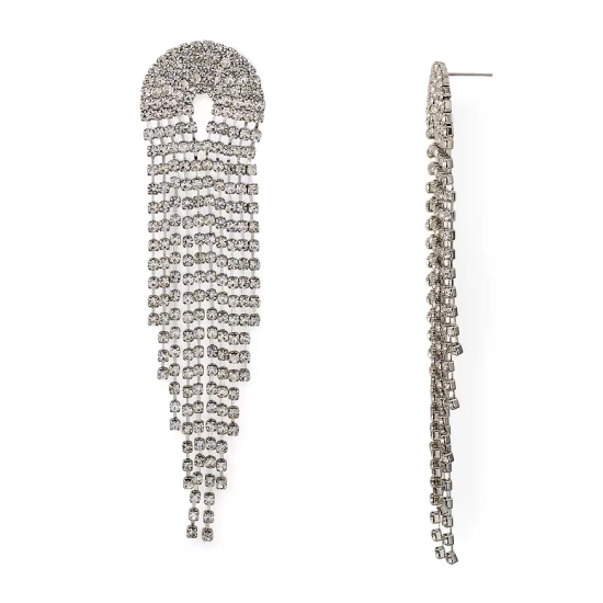 New ❤️ AQUA Circle Dangle Drop Earrings - 100% Exclusive Silver 🌟