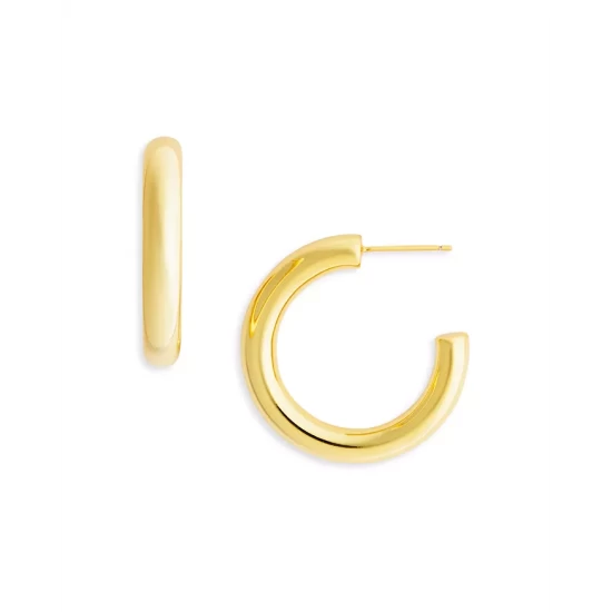Outlet โค๏ธ AQUA Hoop Earrings In 18K Gold Plated - 100% Exclusive ๐