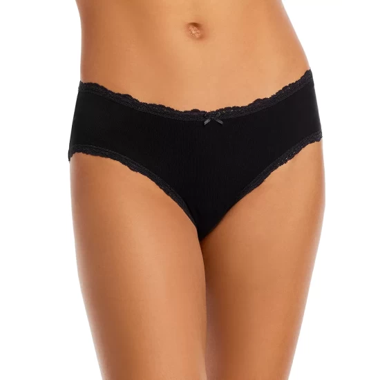 Outlet ๐ AQUA Lace Trim Hipster - 100% Exclusive Black ๐