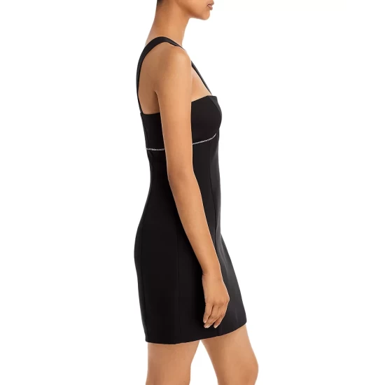 New 🎉 AQUA V Strap Mini Evening 👗 Dress - 100% Exclusive Black ✨ - Image 6