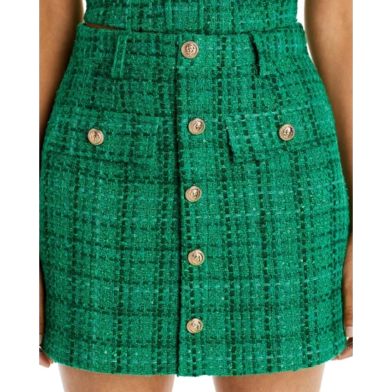 Buy 🎁 AQUA Tweed Outfit, Small Crystal Pouch & Jenni Strap High Heel 🩴 Sandals - 100% Exclusive Green 🔔 - Image 5