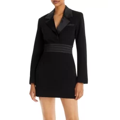 Deals 🤩 AQUA Blazer Mini 👗 Dress - 100% Exclusive Black 🥰
