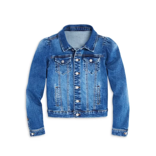 Best deal π AQUA π§ Girls' Puff Sleeve Denim Jacket, Big Kid - 100% Exclusive Indigo π