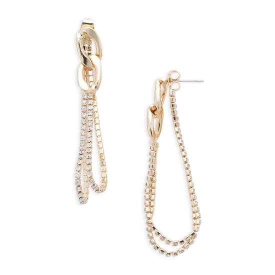 Best reviews of ๐ฅฐ AQUA Gem Strand Drop Earrings - 100% Exclusive Gold ๐
