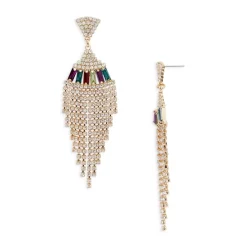 Budget 🥰 AQUA Crystal Statement Earrings In 18K Gold Plated - 100% Exclusive 🔥