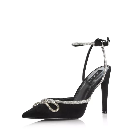 Top 10 ๐คฉ AQUA ๐ฉ Women's Charm Ankle Strap High Heel Pumps - 100% Exclusive Black Suede โ๏ธ