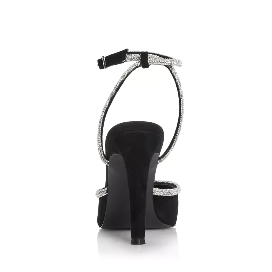 Top 10 ๐คฉ AQUA ๐ฉ Women's Charm Ankle Strap High Heel Pumps - 100% Exclusive Black Suede โ๏ธ - Image 4