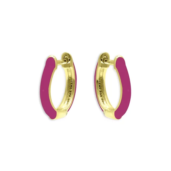 Brand new 🎉 AQUA Enamel Huggie Hoop Earrings - 100% Exclusive Blue/gold 🔔 - Image 4