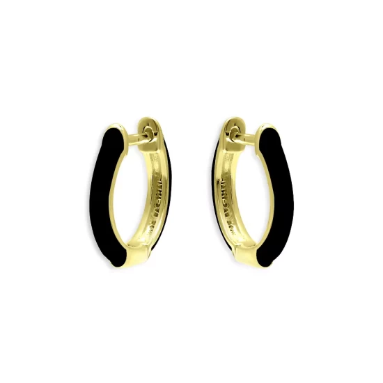 Brand new 🎉 AQUA Enamel Huggie Hoop Earrings - 100% Exclusive Blue/gold 🔔 - Image 5