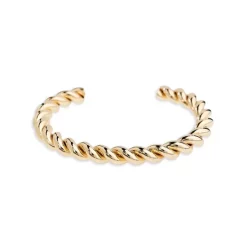Buy 😉 AQUA Twisted Cuff Bracelet In 14K Gold Plated - 100% Exclusive 🔥