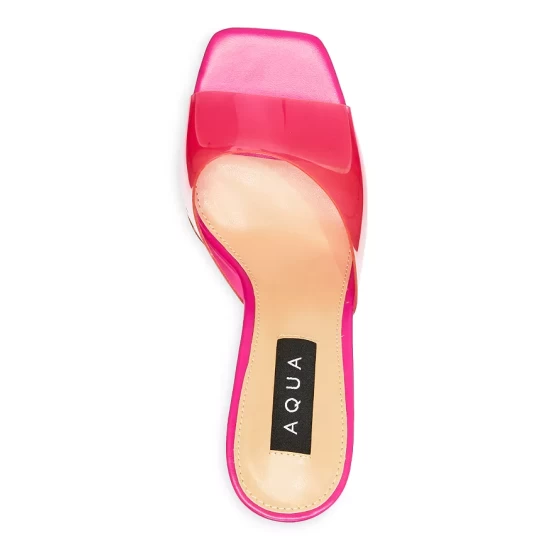 Cheap ✨ AQUA 👩 Women's Icy Slip On Wedge 🩴 Sandals - 100% Exclusive Pink 🤩 - Image 3