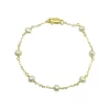 Buy ⌛ AQUA Cultured Freshwater Pearl Station Bracelet - 100% Exclusive White/gold 🔥