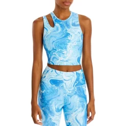 Cheap 😍 AQUA Scoop Printed Longline Sports Bra - 100% Exclusive Blue Combo 🥰