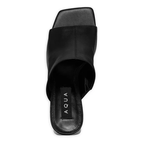 Brand new 👍 AQUA 👩 Women's Toga High Heel Slide 🩴 Sandals - 100% Exclusive Dark Tan 🛒 - Image 3