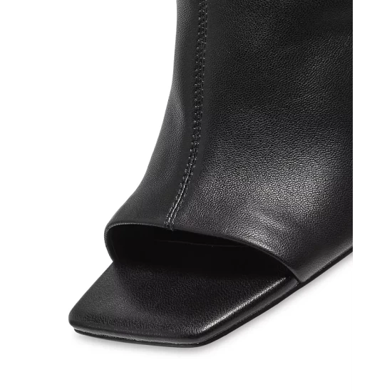 Brand new 👍 AQUA 👩 Women's Toga High Heel Slide 🩴 Sandals - 100% Exclusive Dark Tan 🛒 - Image 5