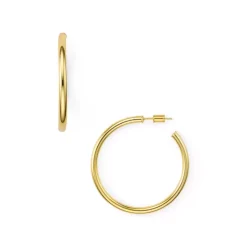 Coupon 👍 AQUA Hoop Earrings In 18K Gold-Plated Sterling Silver, 18K Rose Gold-Plated Sterling Silver Or Sterling Silver - 100% Exclusive 😉