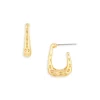 Best Sale ✔️ AQUA Textured Square Hoop Earrings In 18K Gold Plated - 100% Exclusive 🥰