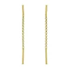 Cheap ⌛ AQUA Chain & Bar Linear Drop Earrings In 18K Gold Plated Silver - 100% Exclusive 🎉