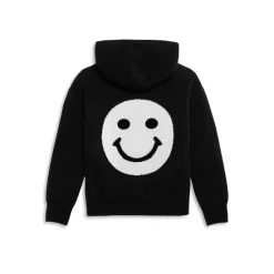 Best reviews of 🥰 AQUA 👧 Girls' Cashmere Smiley Face Hoodie - Big Kid Black 🔔