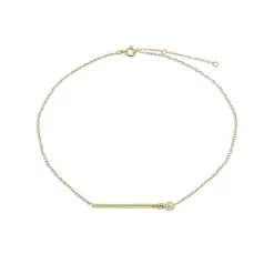Cheapest 🎁 AQUA 18K Gold-Plated Sterling Silver Freshwater Pearl Bar Necklace - 100% Exclusive ✔️
