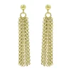 Deals ✔️ AQUA Chain Tassel Drop Earrings In 18K Gold Plated Silver - 100% Exclusive 😀