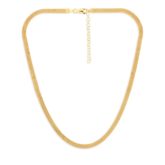New ๐ฅฐ AQUA Herringbone Chain Necklace, 16" - 100% Exclusive Gold ๐