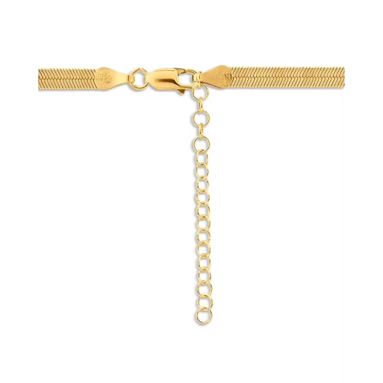New ๐ฅฐ AQUA Herringbone Chain Necklace, 16" - 100% Exclusive Gold ๐ - Image 2
