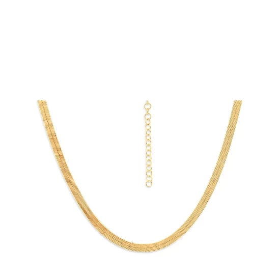 New ๐ฅฐ AQUA Herringbone Chain Necklace, 16" - 100% Exclusive Gold ๐ - Image 3