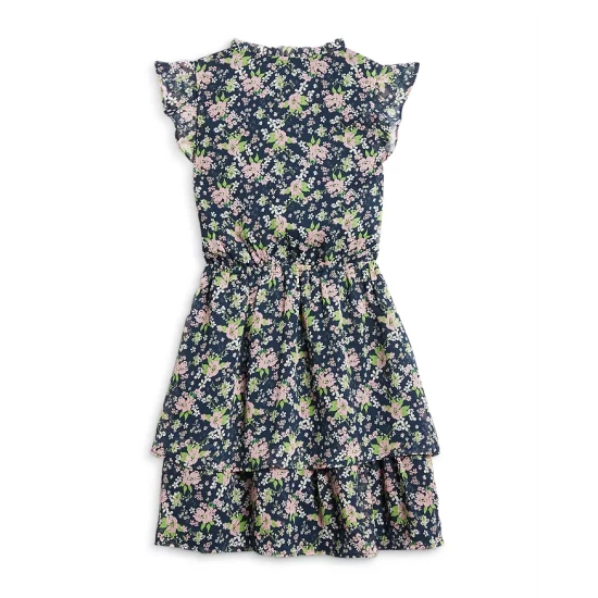 Cheapest 𧨠AQUA π§ Girls' Ruffle Flutter-Printed π Dress, Big Kid - 100% Exclusive Blue/green π - Image 2